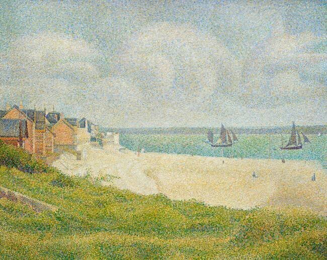 Le Crotoy looking Upstream Georges Seurat