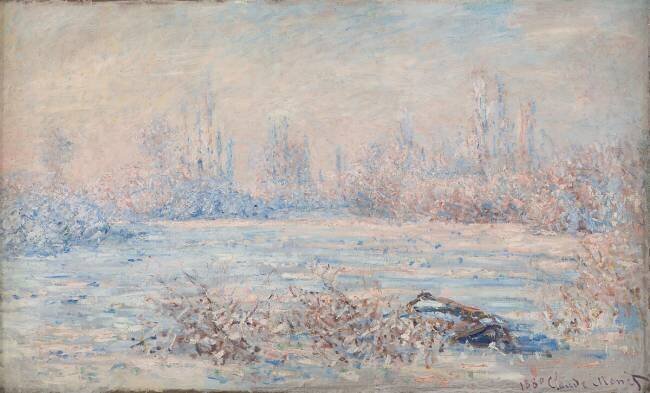 Le givre, près de Vétheuil Claude Monet