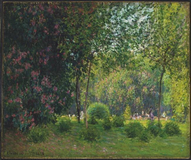 Le parc Monceau Claude Monet