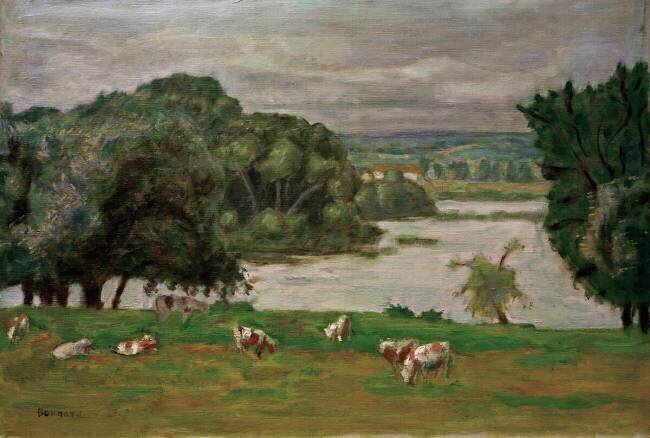 Le pâturage, bord de Seine Pierre Bonnard