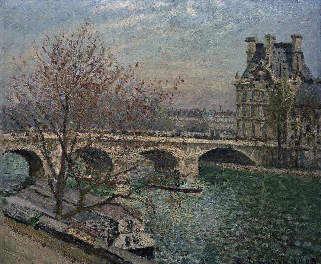 Le Pont Royal et le Pavillon de Flore Camille Pissarro