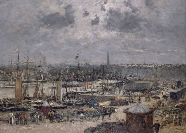 Le Port de Bordeaux Eugène Boudin