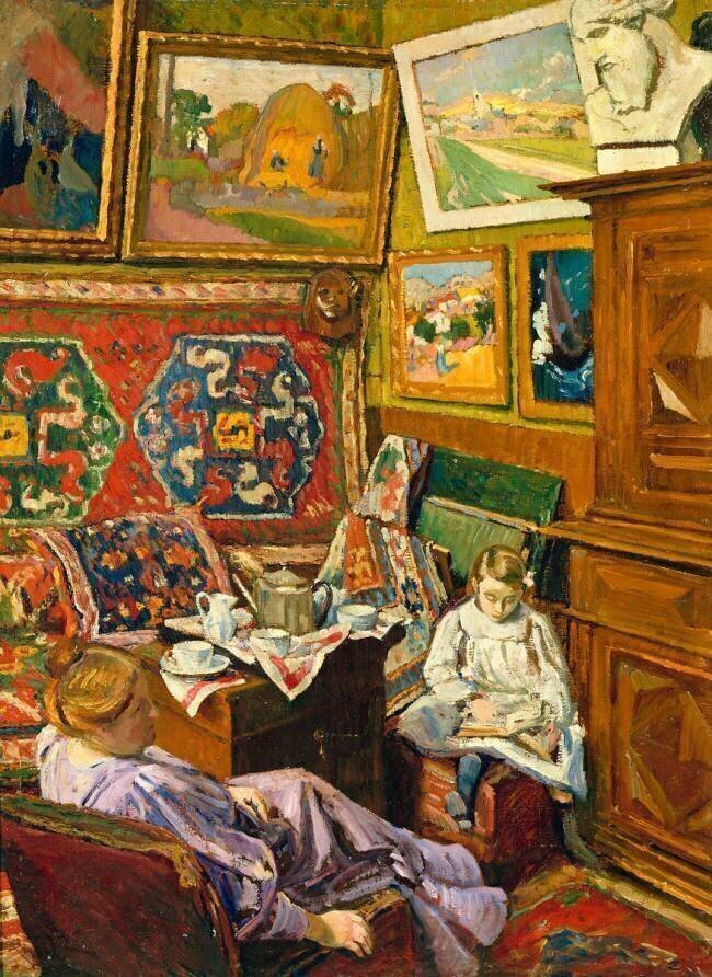 Le thé dans l'atelier George-Daniel de Monfreid