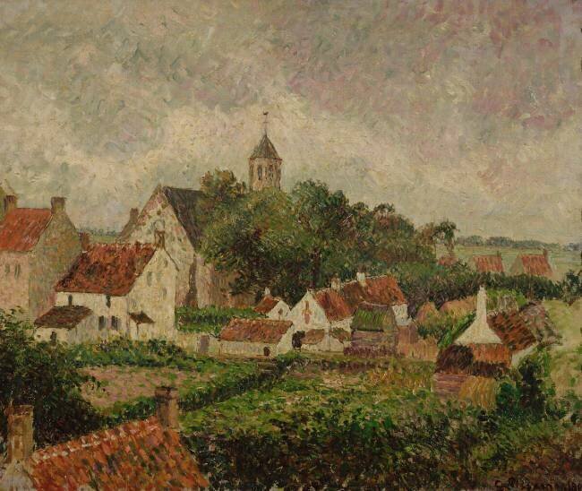 Le village de Knocke Camille Pissarro