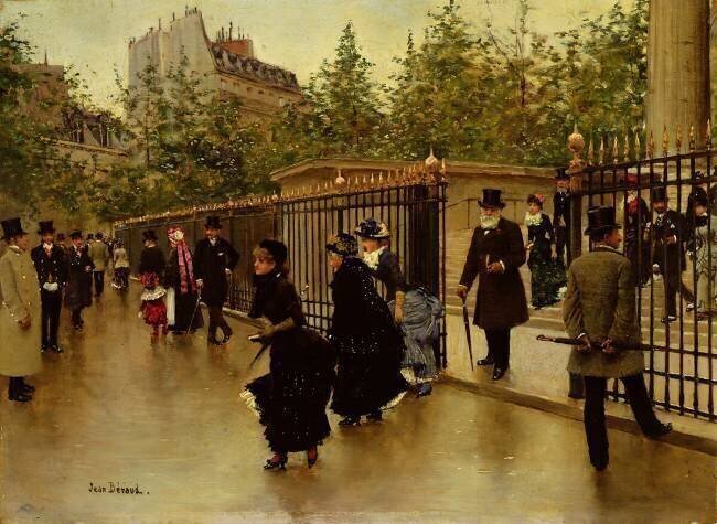 Leaving La Madeleine Jean Béraud