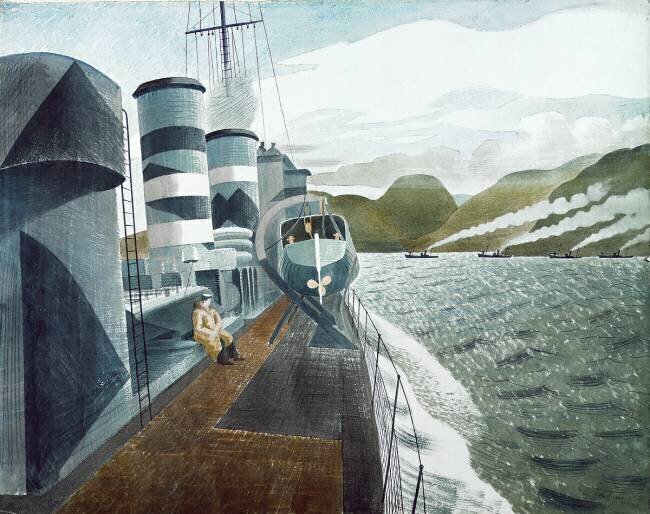 Leaving Scapa Flow Eric Ravilious