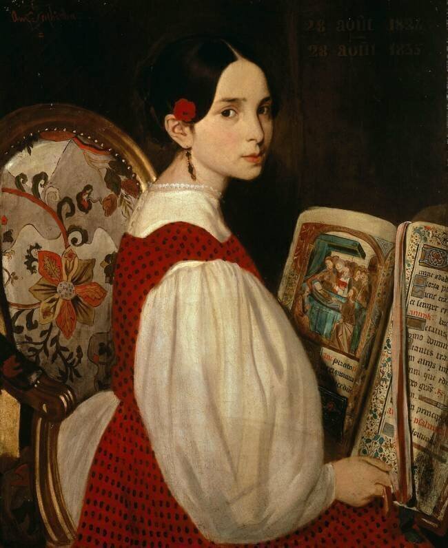 Léopoldine au livre d'heures Auguste de Chatillon