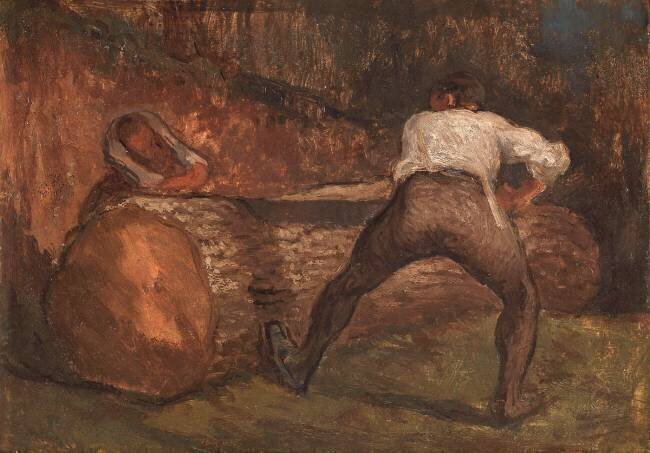 Les Bûcherons Honoré Daumier
