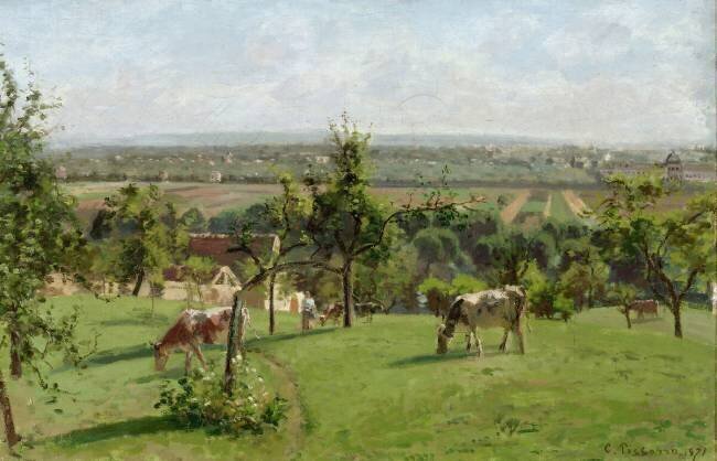Les coteaux du Vésinet Camille Pissarro