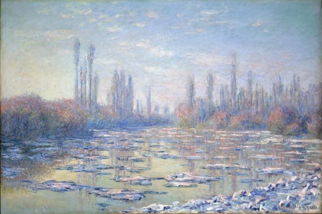 Les Glacons Claude Monet