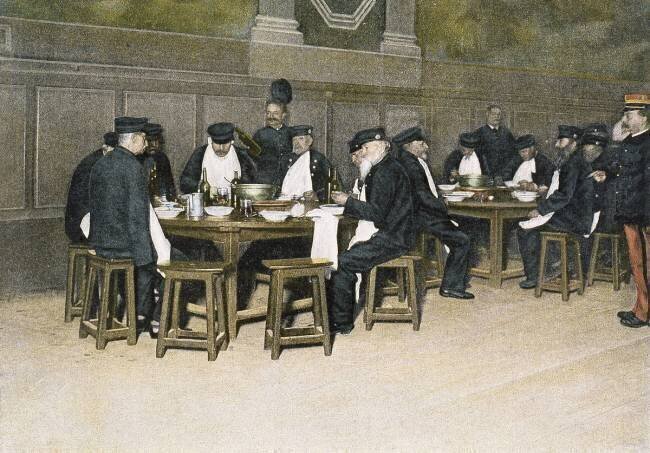 Les invalides, les réfectoires, vers 1876-1900 anonymous