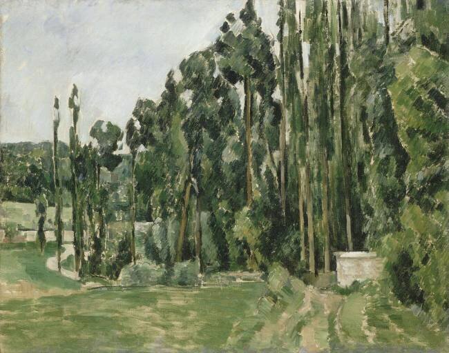 Les peupliers Paul Cézanne