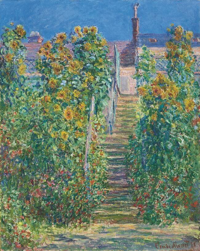 L’Escalier à Vétheuil Claude Monet