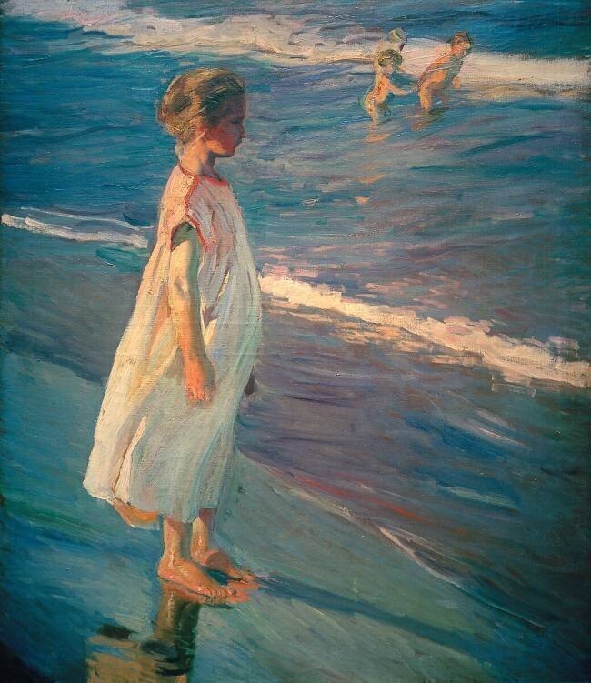 L’heure du bain Joaquin Sorolla y Bastida