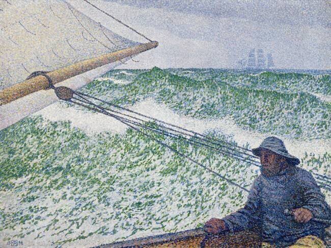 L'homme à la barre Theo van Rysselberghe