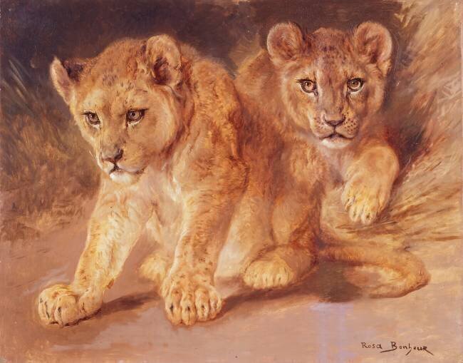 Lion Cubs Rosa Bonheur