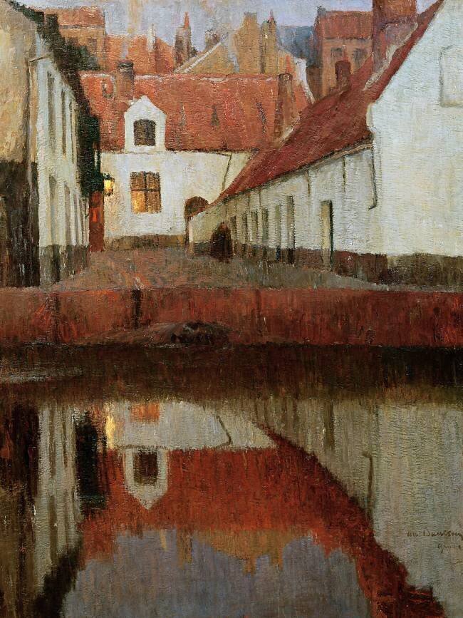 Little Town on the Edge of the Water Albert Baertsoen