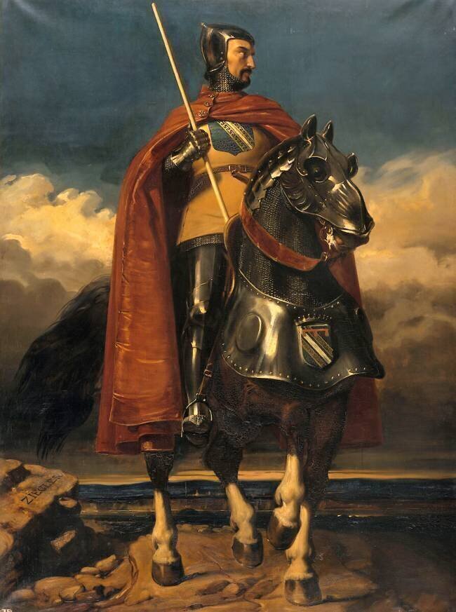 Louis de Champagne, comte de Sancerre, maréchal de France en 1368, connétable en 1397 (?-1402) Jules Claude Ziegler
