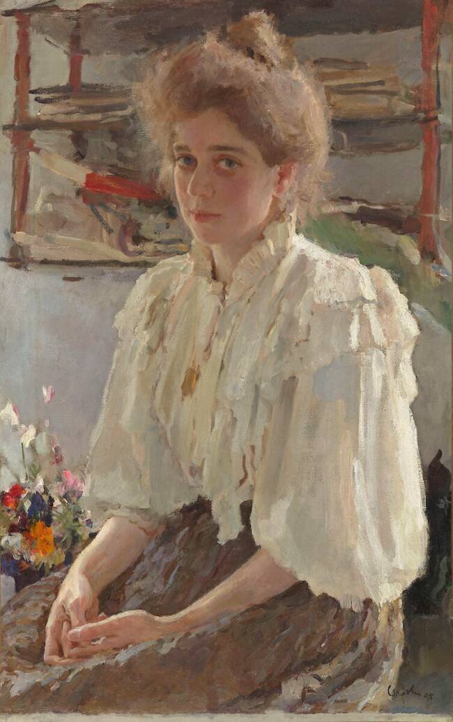 Madame Lwoff (1864-1955), née Maria Iakovlena Simonovitch, cousine de l'artiste Valentin Serov