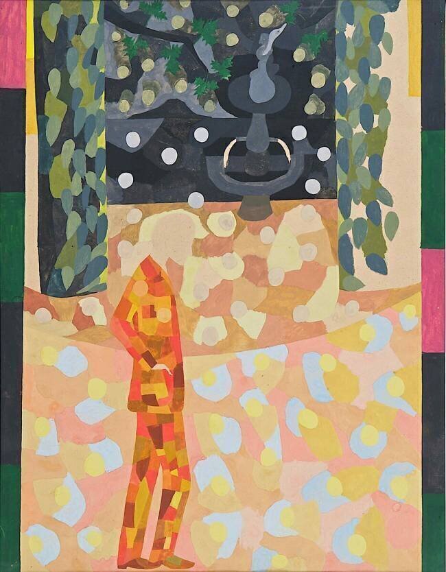 Man in front of a fountain Otto Freundlich