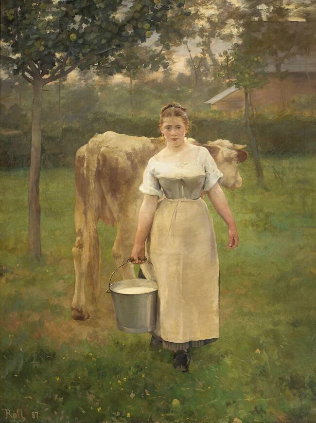 Manda Lamétrie, fermière Alfred Roll