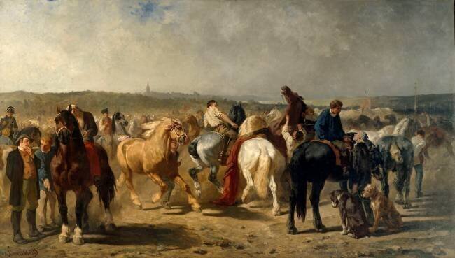 Marché aux chevaux Evariste Vital Luminais