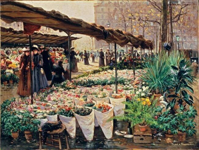 Marché aux Fleurs Theodor von Hörmann
