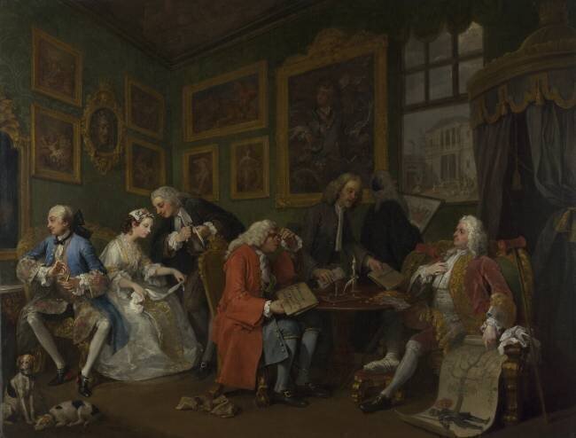 Marriage A la Mode : The Marriage Settlement William Hogarth