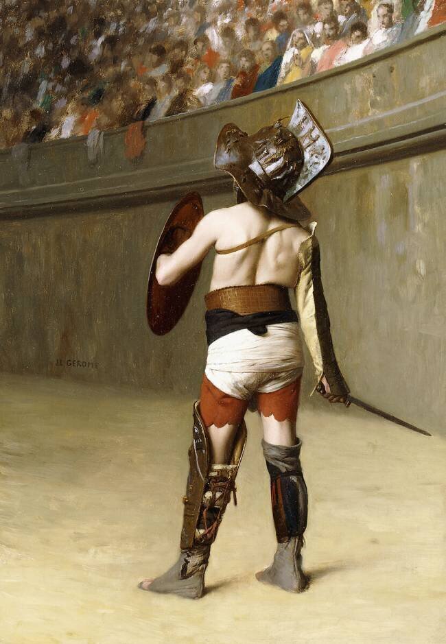 Mirmillon - A Gallic Gladiator Jean-Léon Gérôme