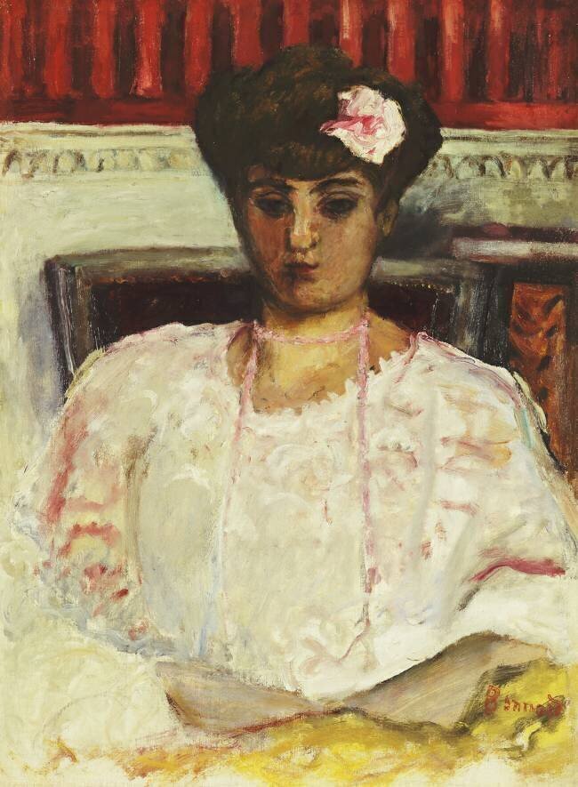 Misia in Pink Blouse Pierre Bonnard