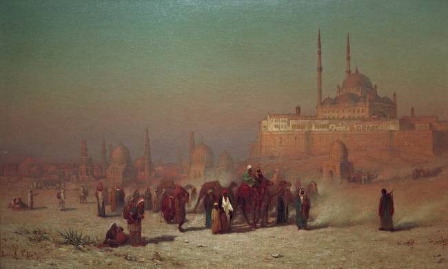 Mosquée de Mohammed Ali dans la Citadelle et tombeaux mamelouks Louis Comfort Tiffany