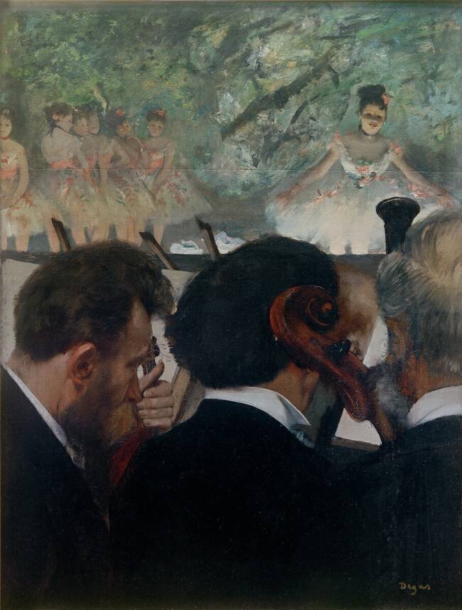 Musicians at Orchestra Edgar Degas