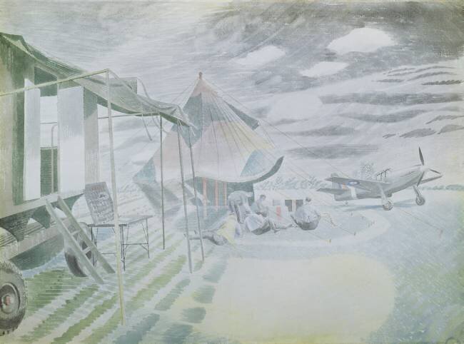 Mustang and Tent Eric Ravilious