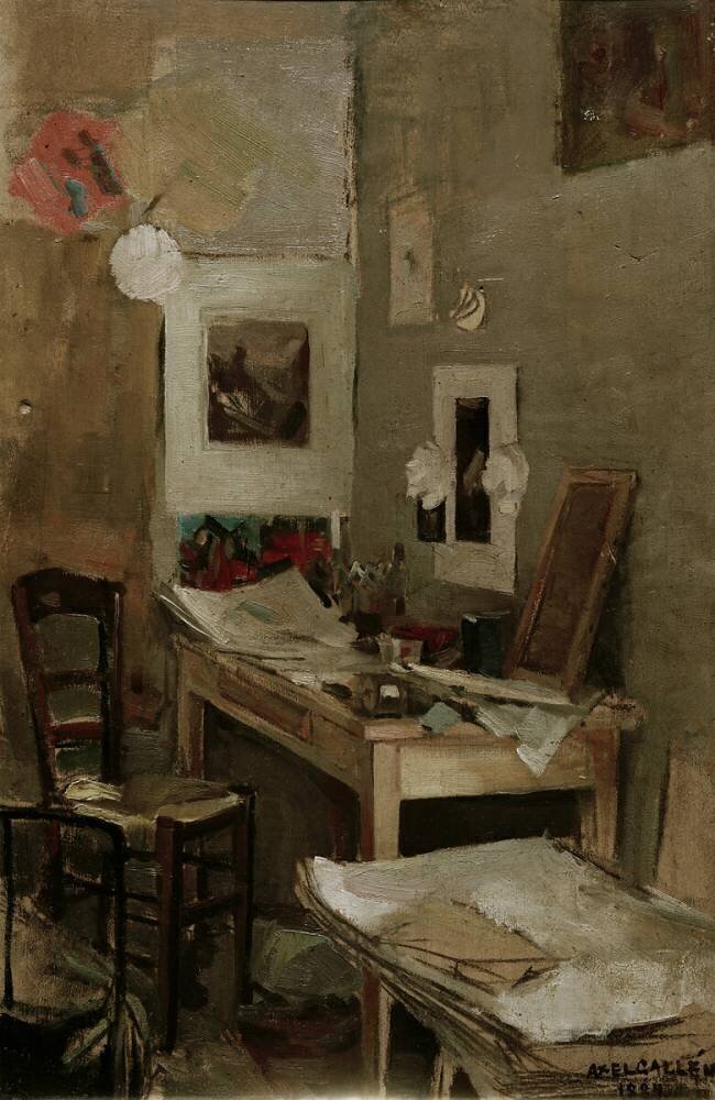 My first room in Paris Akseli Gallen-Kallela