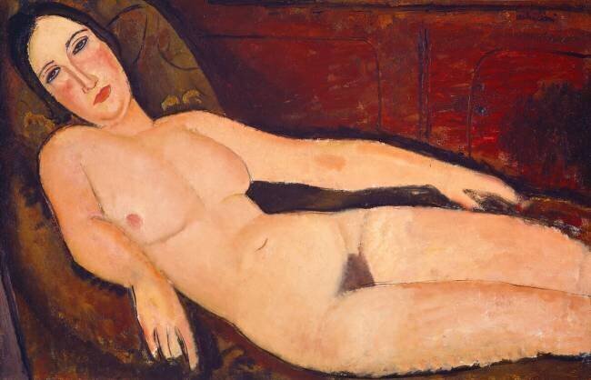 Naked on a couch Amedeo Modigliani