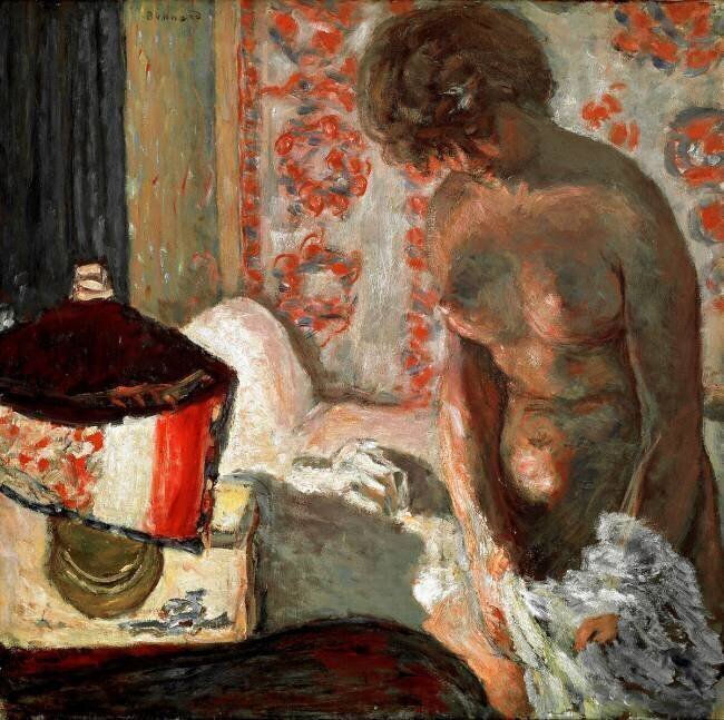 Naked to the lamp Pierre Bonnard
