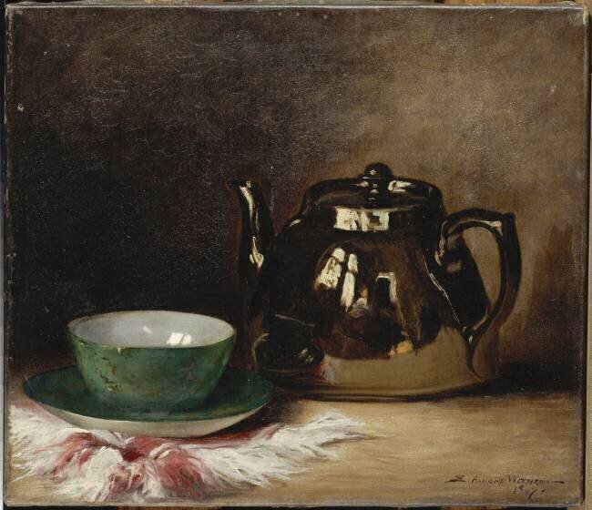Nature morte à la cafetière Eva Almond