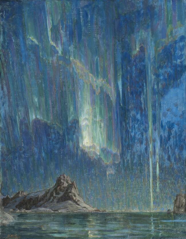 Northern Lights, Study from North Norway Anna Boberg