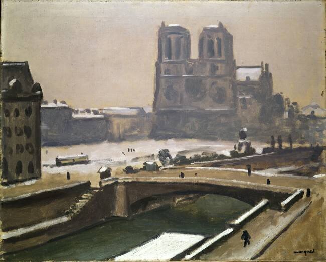 Notre-Dame sous la neige Albert Marquet