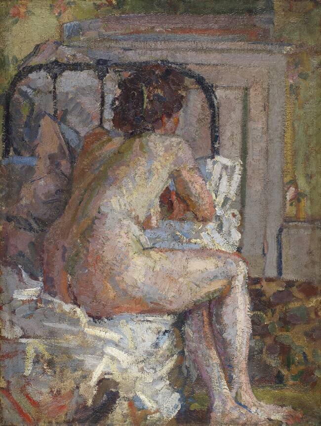 Nude on a bed Harold Gilman