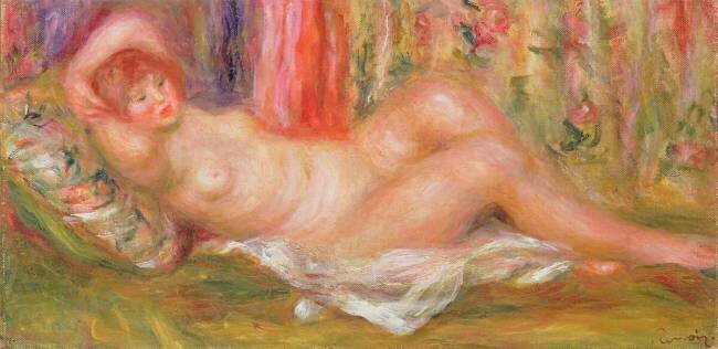Nude on Couch Auguste Renoir