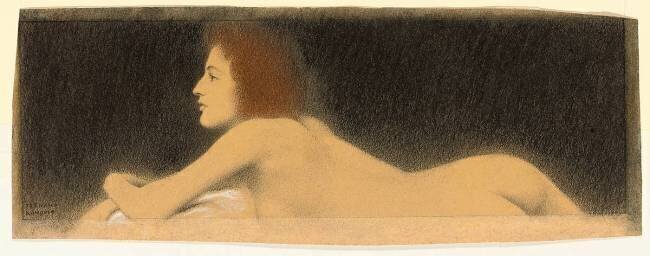 Nude study Fernand Khnopff
