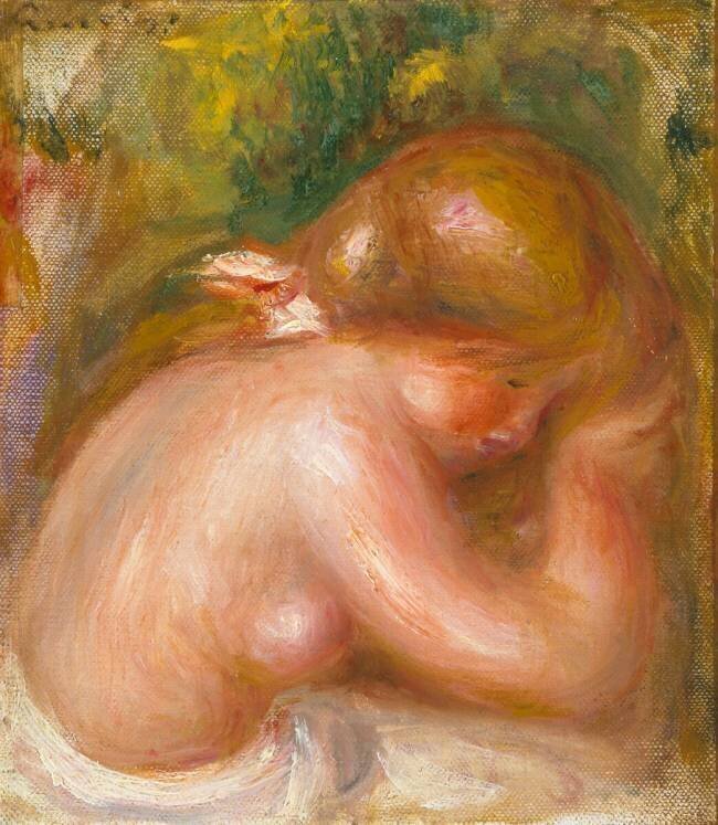 Nude Torso of Young Girl Auguste Renoir