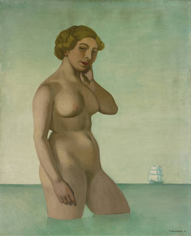Nude with a Frigate Félix Vallotton