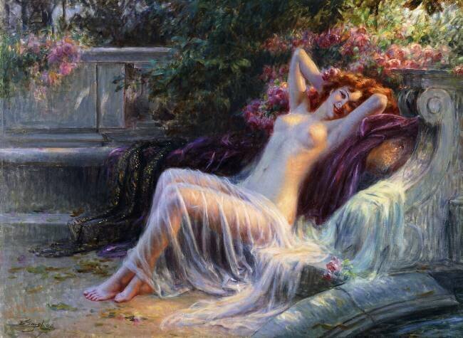Nude with Roses Delphin Enjolras