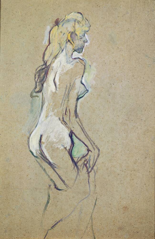 Nude Young Girl Henri de Toulouse-Lautrec