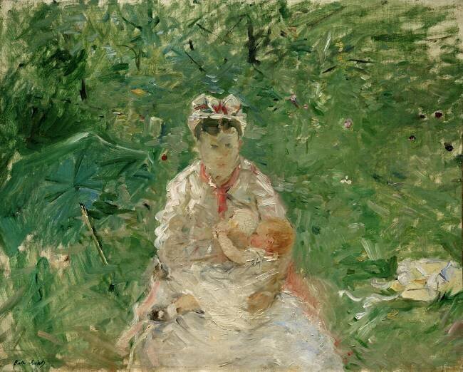 Nurse and baby Berthe Morisot