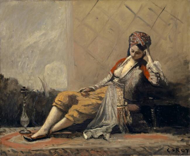 Odalisque Jean-Baptiste Camille Corot