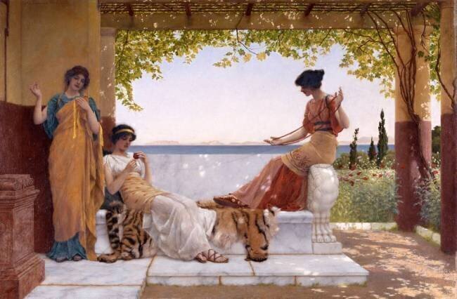 On the Balcony John William Godward