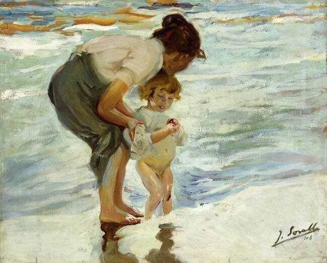 On the Beach Joaquin Sorolla y Bastida